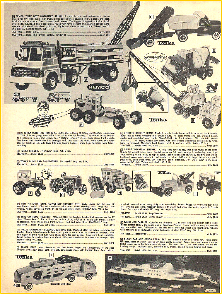 1970 Grolier Enterprises Catalog Tonka Toys Advertisement
