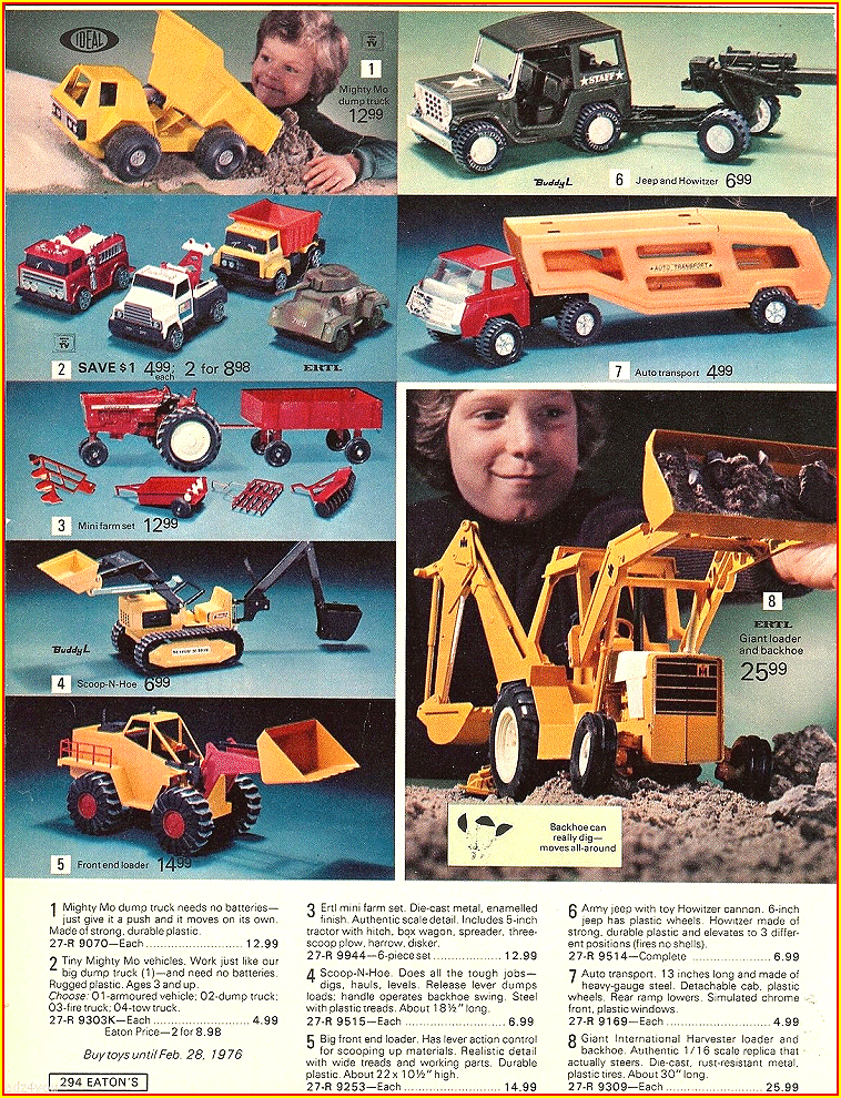 1975 Eaton's Canada Catalog Tonka Toys Advertisement