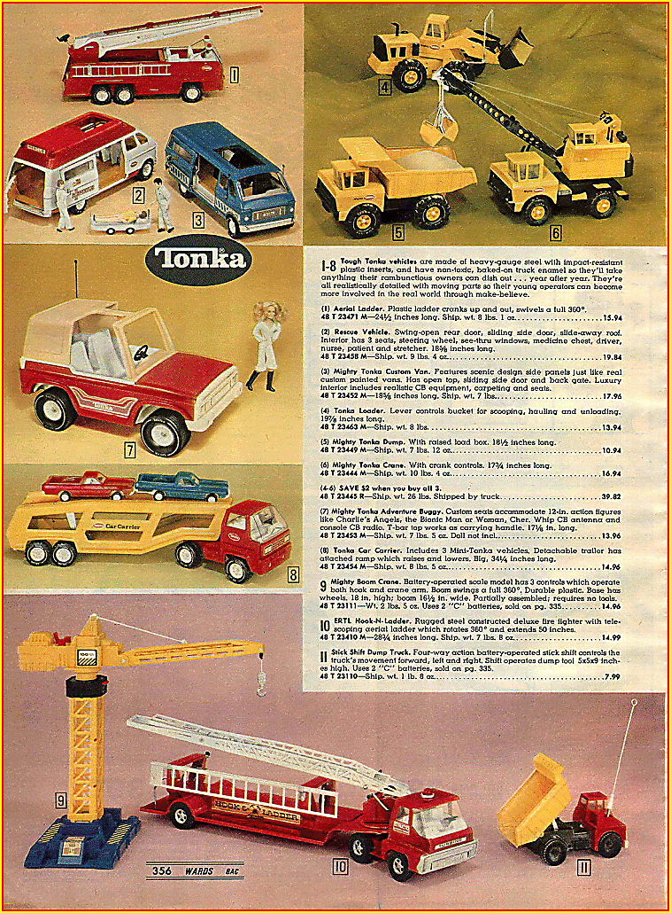 1977 Wards Catalog Tonka Toys Advertisement
