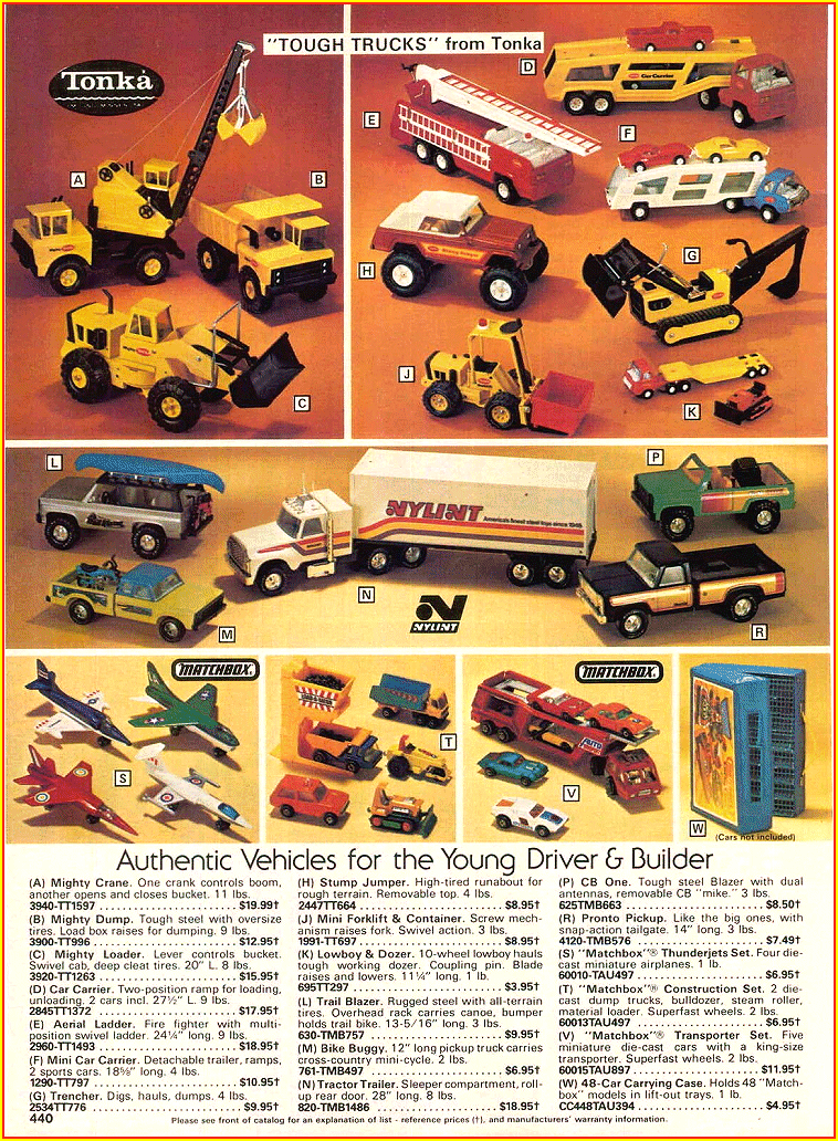 1978 Service Merchandise Catalog Tonka Toys Advertisement