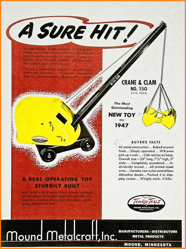 1947 Toys & Novelties Magazine Ad