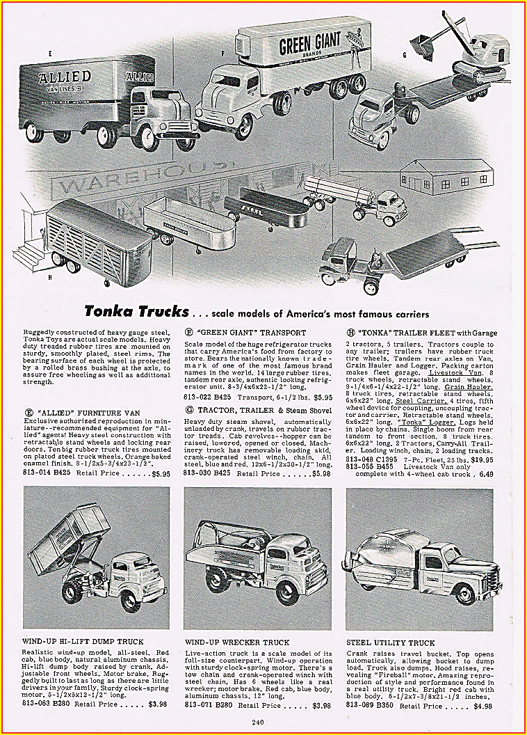 1953 Tonka Toys Magazine Ad