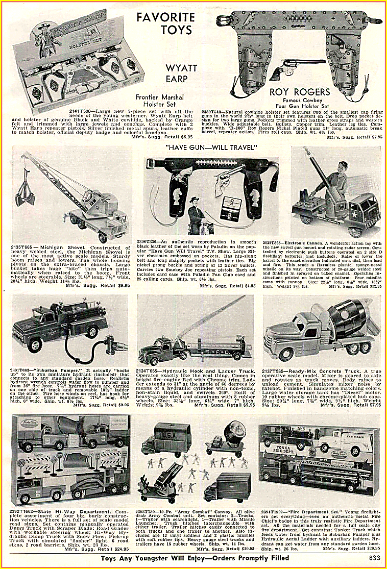 1958 Tonka Toys Bennett Company Catalog Advertisement