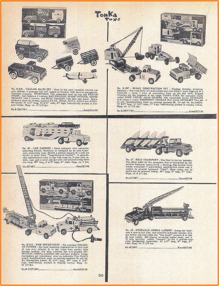 1959 Spheeris Bros. Catalog Tonka Ad