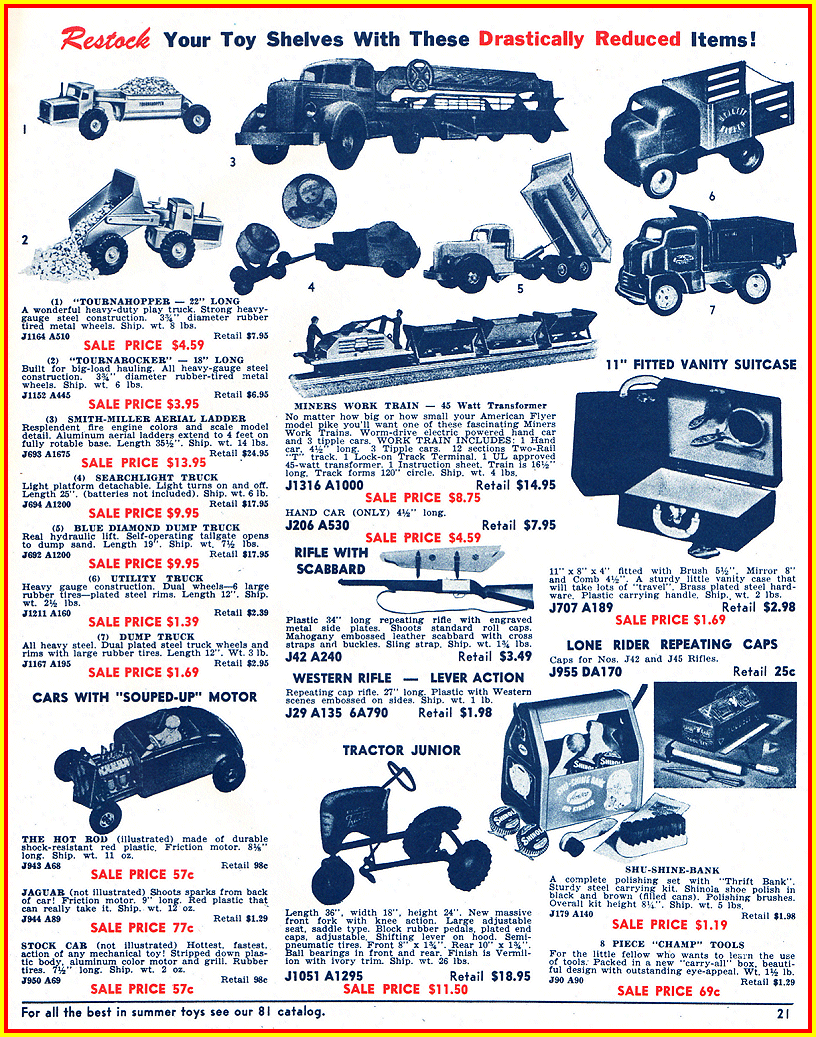 1953 Spors Wholesale Catalog Ad