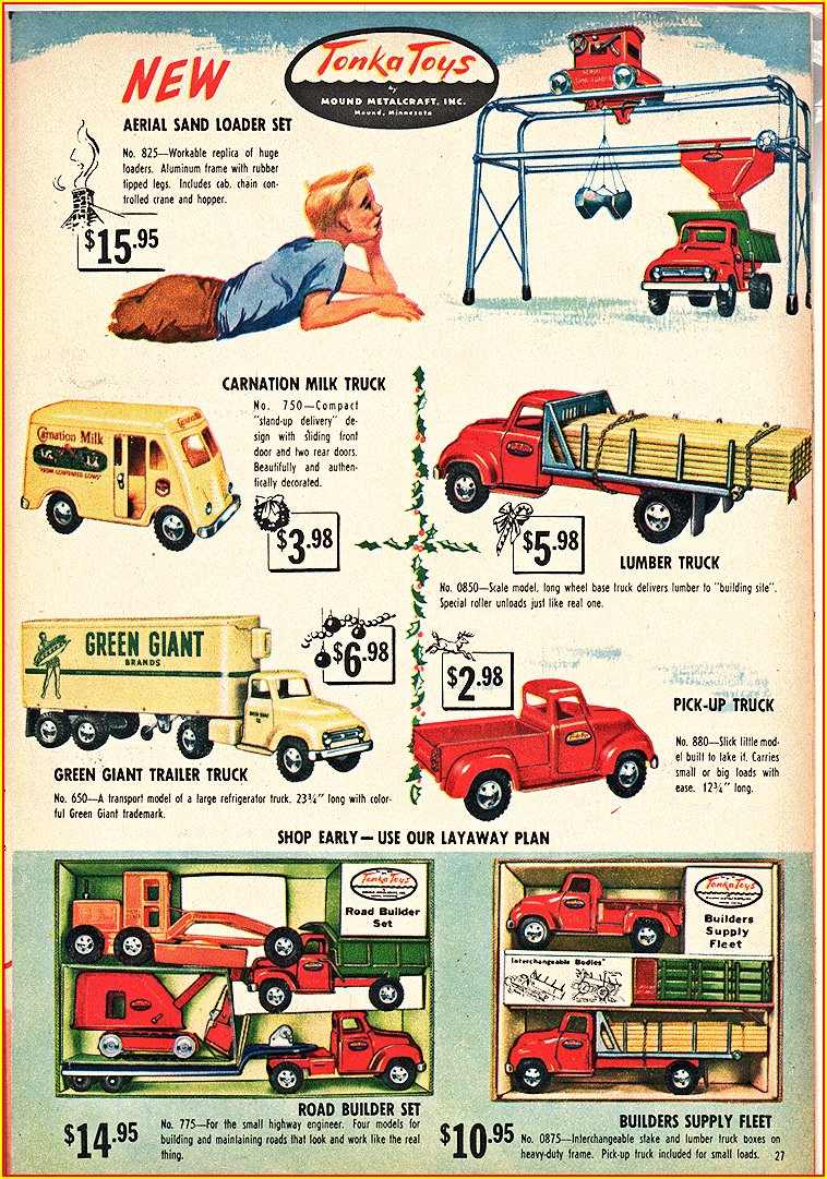 1955/56 Toy O Rama Christmas Catalog Ad