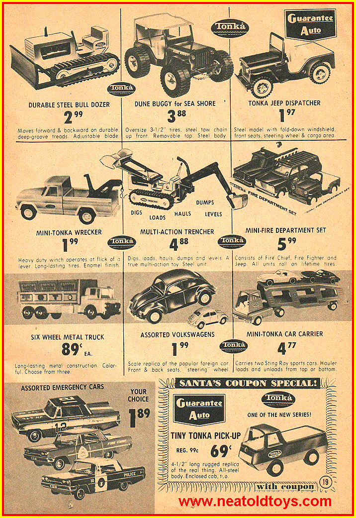 1968 Guarantee Auto Toy Christmas Catalog Ad