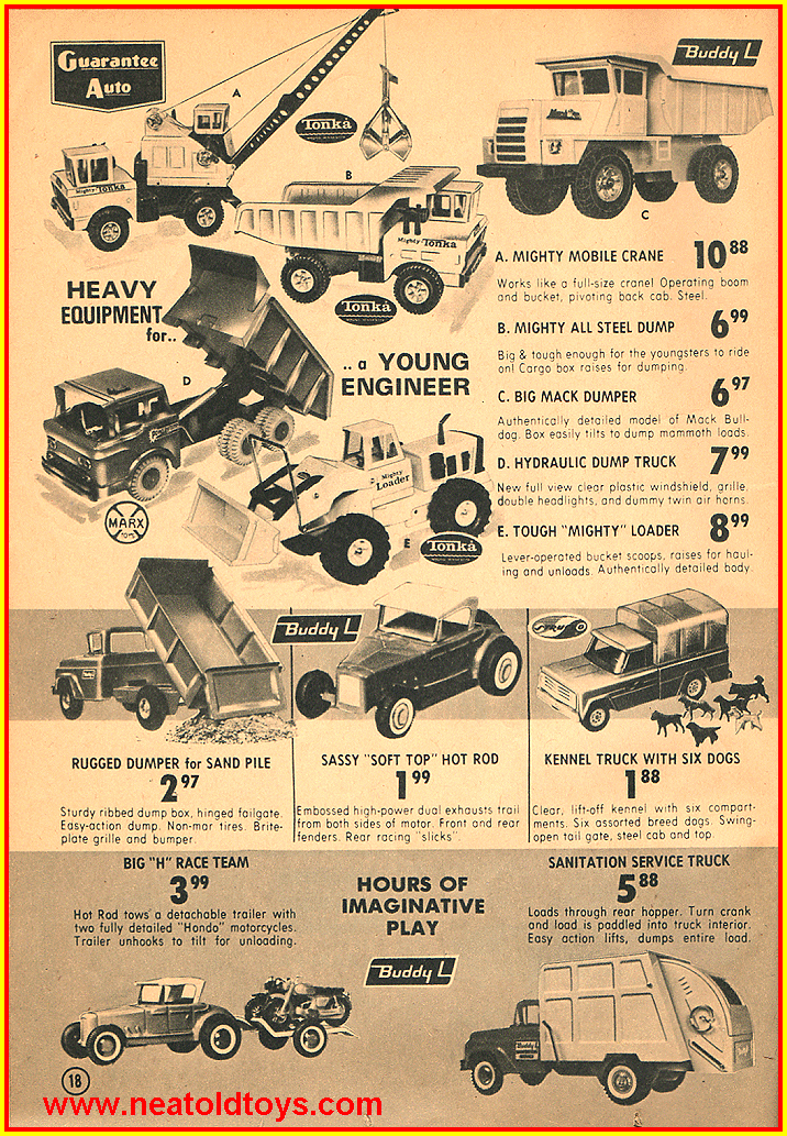 1968 Guarantee Auto Toy Christmas Catalog Ad