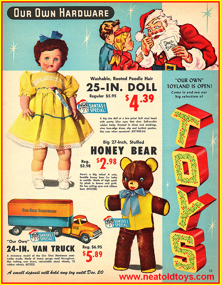 1955 Our Own Hardware Christmas Catalog Ad