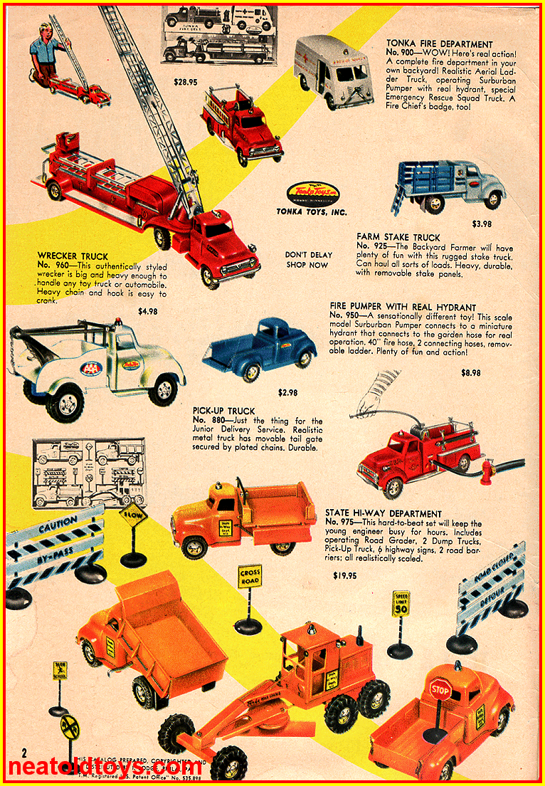 1956/1957 Toy O Rama Christmas Catalog Ad