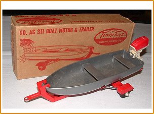 1958-1959 Model AC311 Boat Trailer and Motor