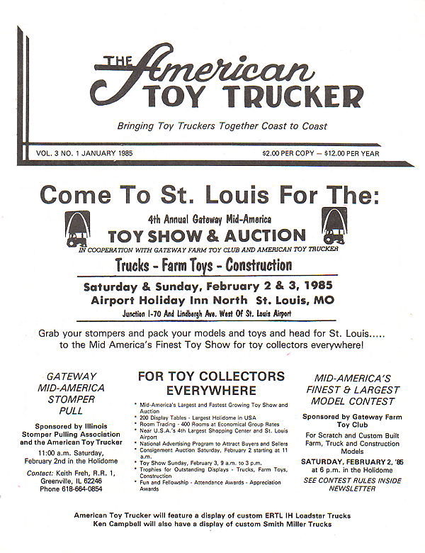 1985 American Toy Trucker Magazine January Through December 017