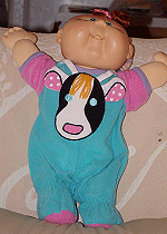 Cabbage Patch Kid - Blue Jumpsuit - Toddler Size - 022