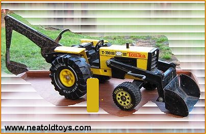 Tonka New Zealand Tractor with Backhoe and  Loader Attachments